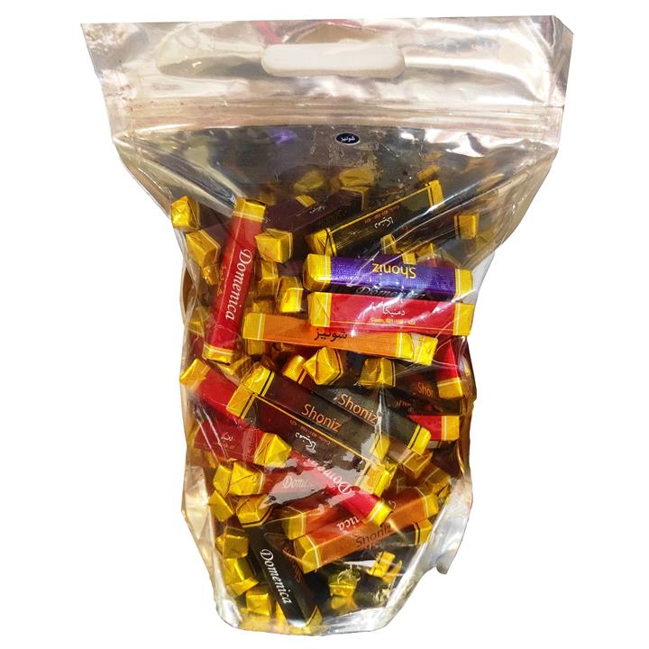 شکلات مخلوط تلخ، شیری و سفید دومنیکا شونیز - 500 گرم